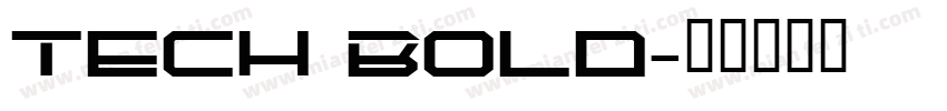Tech Bold字体转换